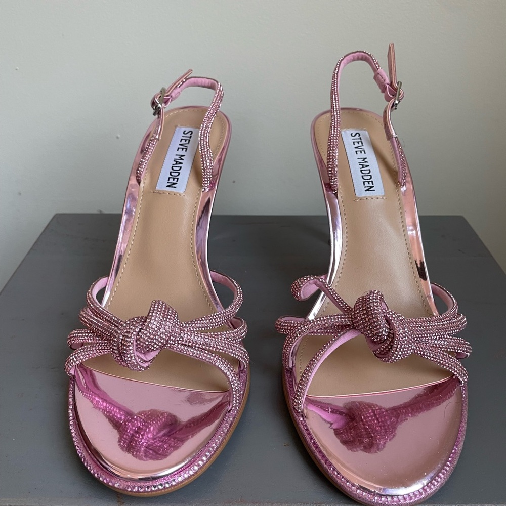 Steve Madden Women Ilyse Crystal Gemstone Embellished Sandals - NEW NWOB